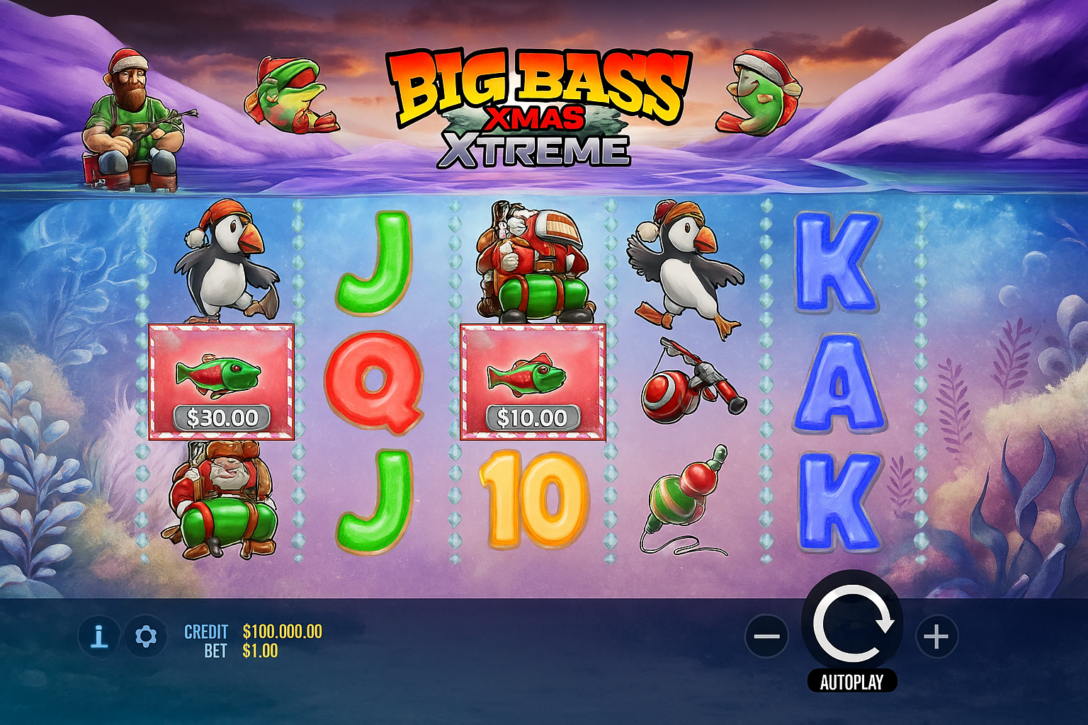 Big Bass Xmas Xtreme gameplay